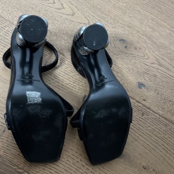 ALEXANDER WANG embellished block strappy sandals size 36 - Picture 5 of 6